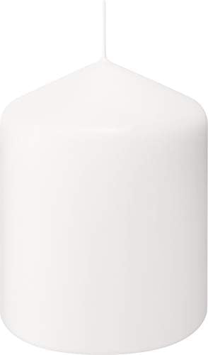 BOLSIUS 6 Ivory Pillar Candles Bulk - 3x4 Inches Candle Set - 40+ Hours Clean Burning - No Palm Oil - 0% Animal Fat - Premium European Quality - Unscented Dripless Restaurant Pillars - Image 7