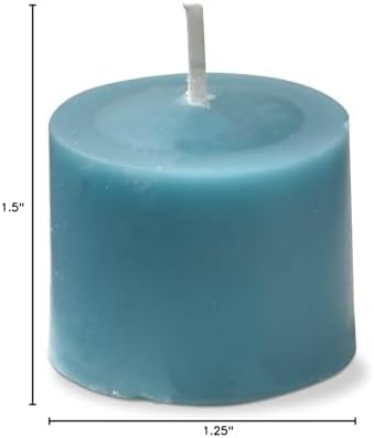 tag Color Studio Votive Candles Set of 12 Teal Smokeless Paraffin Wax Burn Time 5 Hrs. Votive Blue - Image 5
