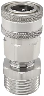 beduan 304SS 3/4 Garden Hose Male Threaded to 3/8 Pressure Washer Socket - Image 5