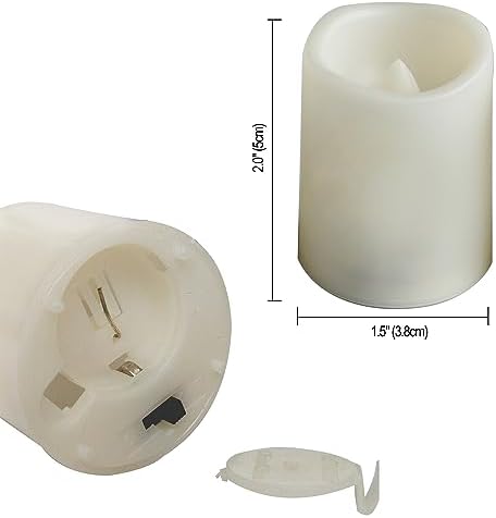 Halloween Battery Operated Flameless LED Votive Candles Pumpkin Decal 6 PCS - Image 6
