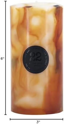 Lulu Candles - Tobacco, Spice & Vanilla (3x6 Pillar Candle) - Highly Scented Premium Candles in Giftable Box for Home and Office - 100% Cotton Wick - Slow Burning & Long Lasting - Image 4