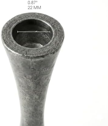 Yair Emanuel Shabbat Candle Holders Tapered Design, Brass or Silver Finish, Shabbos Candlestick Holders Judaica Wedding Gift (Matte Silver, 4.7 CNE-2) - Image 3