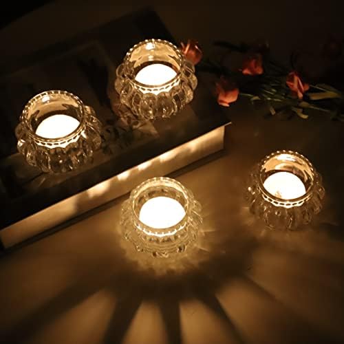 Woho 6pcs Clear Votive Candle Holders, Tealight Candle Holder for Wedding - Image 6