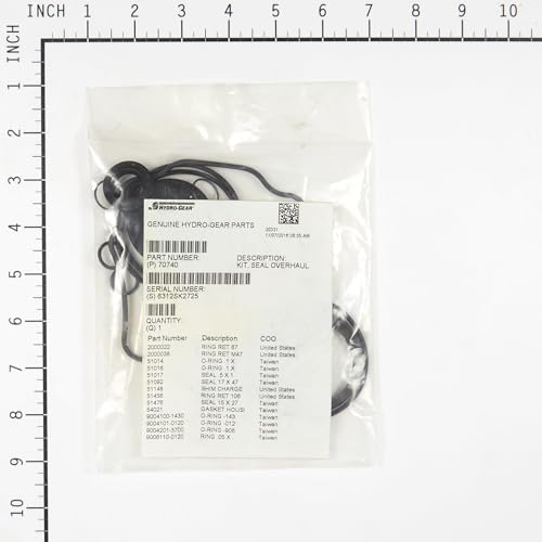 Hydro-Gear 70740 Overhaul Kit Genuine Original Equipment Manufacturer (OEM) Part