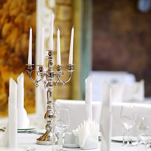 Tribello White Candle Sticks, 14 Pack, 9 Inch Tall White Taper Candles - Image 4