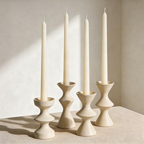 Viyffo Taper Candles, 12 Inch, 12 Pack, Ivory Unscented Smokeless Design - Image 7