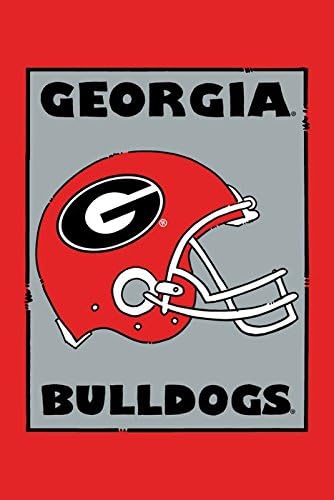 Collegiate Garden Flag (UGA Helmet)