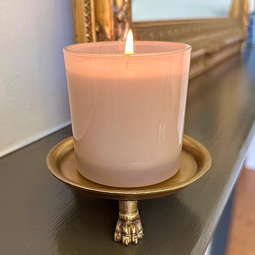 Hapton House 100% Solid Brass Clawfoot Dish - Pedestal Dish - 4.6 in - Candle Dish - Candle Holder - Candle Stand - Jewelry Dish - Jewelry Holder - Perfect for Wax Candles, Jewelry, Rings, Trinkets - Image 4