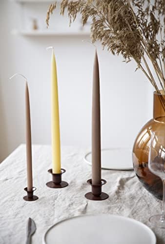 Kunstindustrien® Taper Candles – Set of 4, 13.8" – Made in Denmark, Long Burning Candles 15h, Unscented & Smokeless Candlesticks – Elegant Tall Candles for Weddings, Dinners & Home Decor (Violet) - Image 7