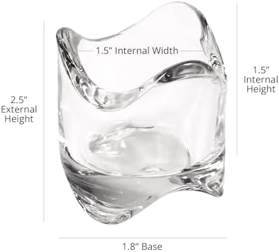 Royal Imports Glass Tea Light Candles Holder 2.5" Tall, Set of 6 - Image 6