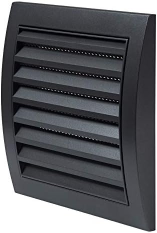 4 Inch Exhaust Hood Vent with Rain Cover and Flap - Outdoor Air Vent Cover - HVAC Exhaust Cap - ABS Plastic White
