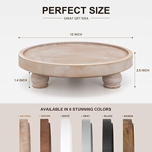 EOSAHR Wood Display Riser: Pedestal Stand for Kitchen Decor, Natural Wood - Image 6