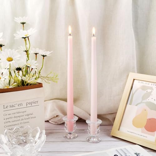 Glass Taper Candle Holder Set of 36 - Clear Crystal Candlestick Holders for Tapered Candles, Elegant Candle Stick Holder Set for Wedding Party Christmas Thanksgiving Festival (36, Transparent) - Image 6