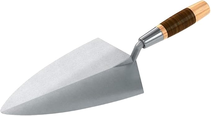 Bon 72-645 Brick Trowel Keystone Forged 11-inch Philadelphia Leather Handle