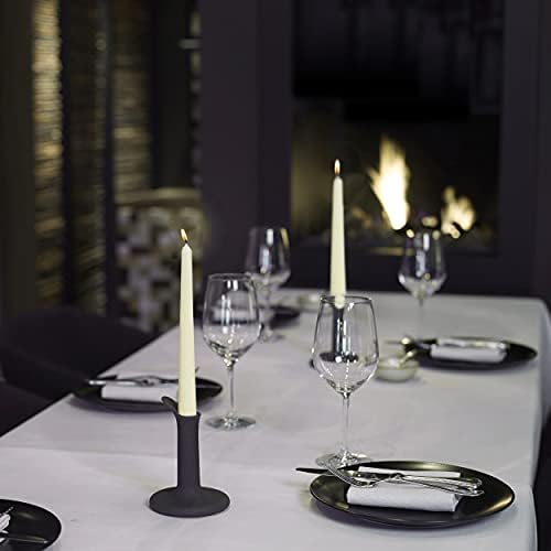 BOLSIUS 20 Count Unscented 10 Inch Ivory Household Taper Candles - 8 Hours Burning Time - Premium European Quality - Smokeless Dripless Taper Candlesticks - Great for Home Décor, Dinners, and Parties - Image 7