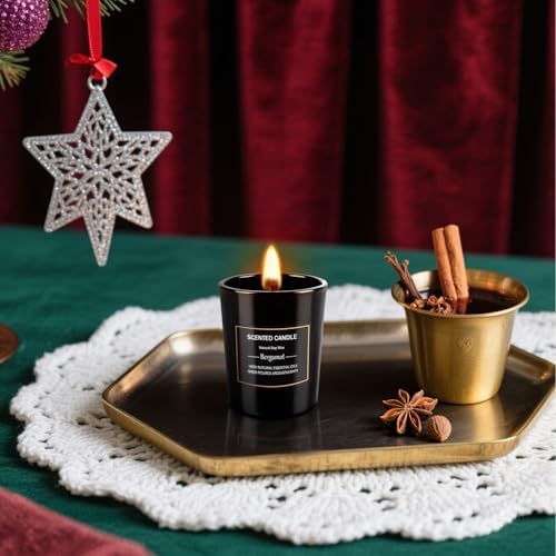 12 Pack Scented Black Candles Gift Set for Dad, Soy Wax Aromatherapy Candles for Home, 12 Masculine Fragrances, Gift from Daughter/Son for June Holiday, Stress Relief & Relaxation for Men - Image 7
