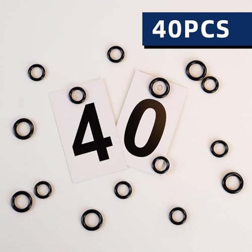 TKYPZY 40 Pack Power Pressure Washer O-Rings for 1/4" & 3/8" Quick Couplers - Rubber, High Temp, Easy Install, Black, 20x1/4" & 20x3/8" - Image 7