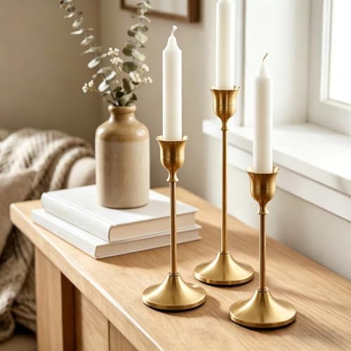 12 Pcs Gold Candlestick Holders,Candle Holder for Candlesticks - Image 7