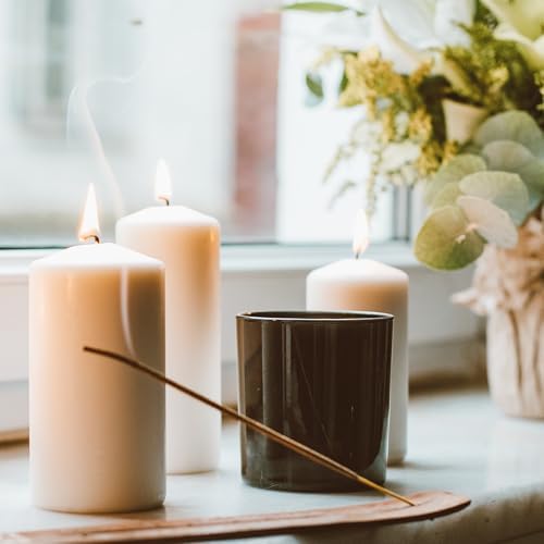 SHOWIN 10 OZ Thick Candle Jars for Making Candles 15 Pcs, Empty Jars with Wood Lids for Candle Making, Sample Container, Glossy Black - Image 6