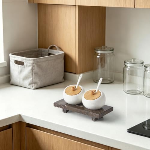 Natural Marble Tray Pedestal Stand, Stone Riser for Bathroom, Kitchen Sink - Image 6