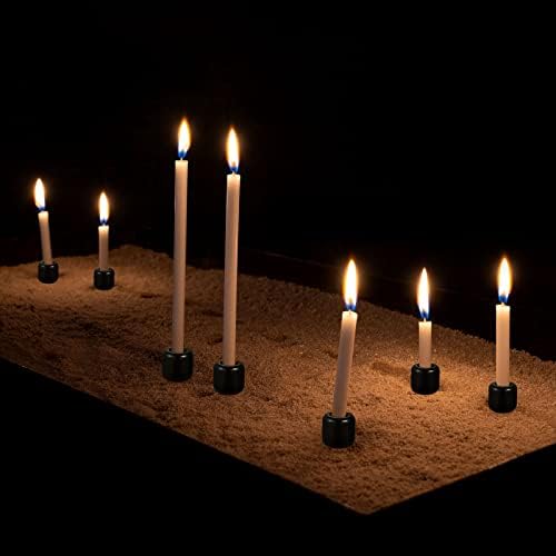 Suclain 20 Pcs 0.7 Inch Chime Candle Holder Small Candle Holders Ceramic Holder for Rituals, Spells, Vigil, Altar, Witchcraft, Wiccan Supplies (Balck) - Image 7