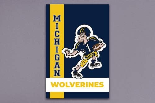 Collegiate Garden Flag (Michigan Retro)