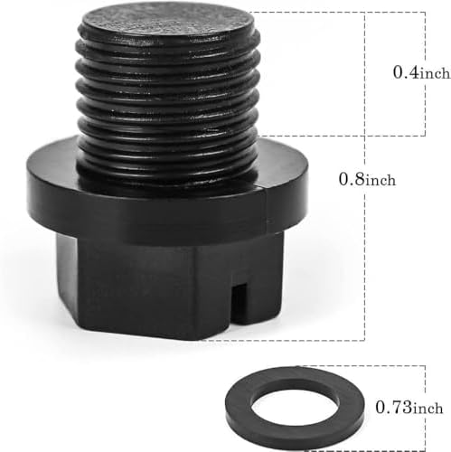 AppliaFit Drain Plug with Gasket Compatible with Hayward SPX1700FG for Select Hayward Pumps (3-Pack)