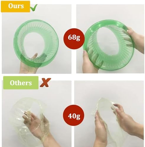 Fshow Garden Cloches,15 Pack Plastic Slug & Snail Plant Protection Collars,Snail Defense Without Chemistry, Snail Collar Protects Plants to Get Better. (Emerald Green) - Image 6
