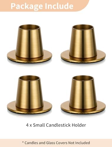 NUPTIO Candle Stick Candle Holder: Set of 4, Small - Image 7