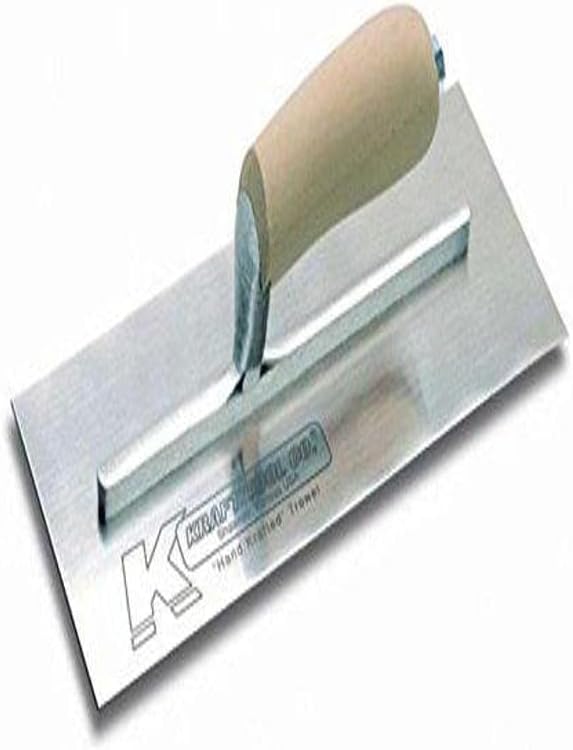 Kraft Tool PL570 Swedish Stainless Steel Plaster Trowel with Wood Handle, 13 x 5-Inch