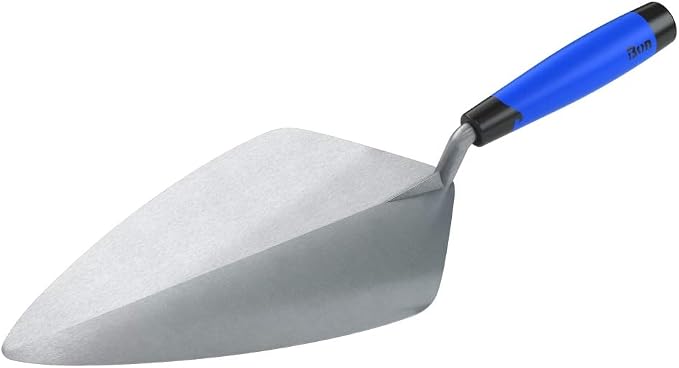 Bon 72-629 Brick Trowel Keystone Forged 12-inch Wide London Comfort Handle
