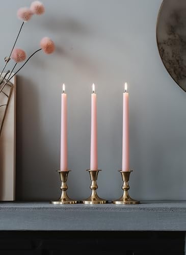 6 PK 10" Classic Taper Candles, Blush Pink, 7-8 Hours Long Burning, Unscented Tall Candlesticks - Image 7