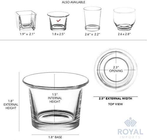 Royal Imports Hanging Oyster Glass Votive Candle Holders 2" Tall, Set of 24 - Image 6