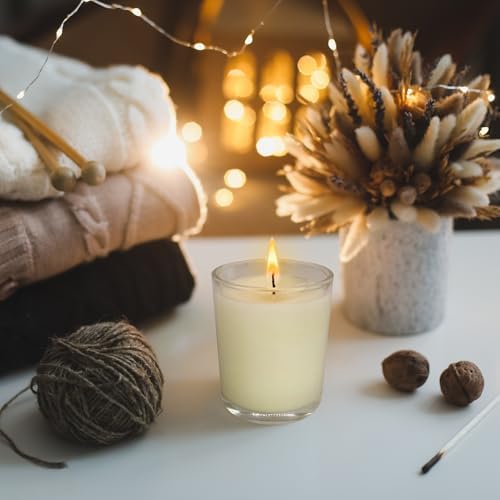 30 Pack Clear Glass Filled White Votive Candles, Unscented Votive Candles for Home Décor Spa Weddings Birthdays Holidays Party - Image 7
