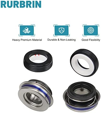 (2 PC) PS-1000 5/8" Shaft Seal Replacement for Pentair WhisperFlo/IntelliFlo Ultraflow Pumps, Replace Part AS-1000 U109-136SS