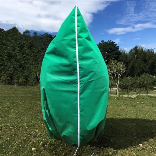 Plant Covers Freeze Protection 2 Packs 75" X55" 2.2oz Tree Covers Frost Plant Covers Freeze Cloth for Outdoor Plants with Zipper Drawstring - Image 6