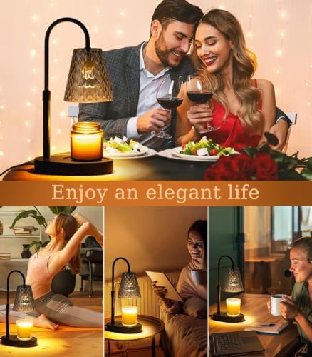Candle Warmer Lamp with Timer - Electric Candles Wax Warmers Glass Lamps - Image 7
