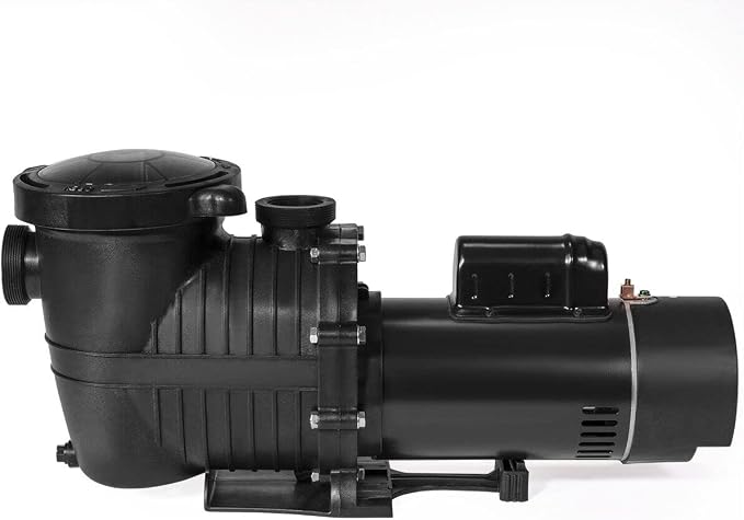 iMeshbean 1.5HP/2HP In Ground Swimming Pool Pump Motor with Strainer above In Ground 115-230v (2 HP (with NPT Connector))