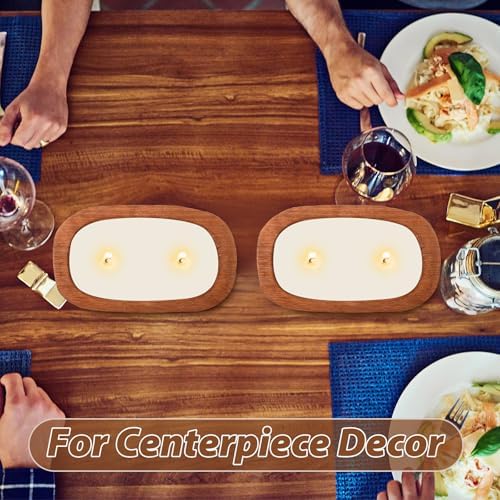 FoldTier 4 Pcs Wooden Dough Bowl Bulk, Brown, 10'' X 6'' X 2'', Classic - Image 6