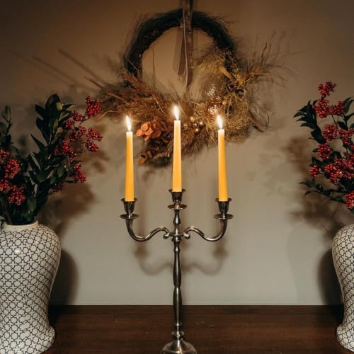 16PCS 9" Natural Beeswax Taper Candles, Dripless Smokeless, Long Lasting - Image 7