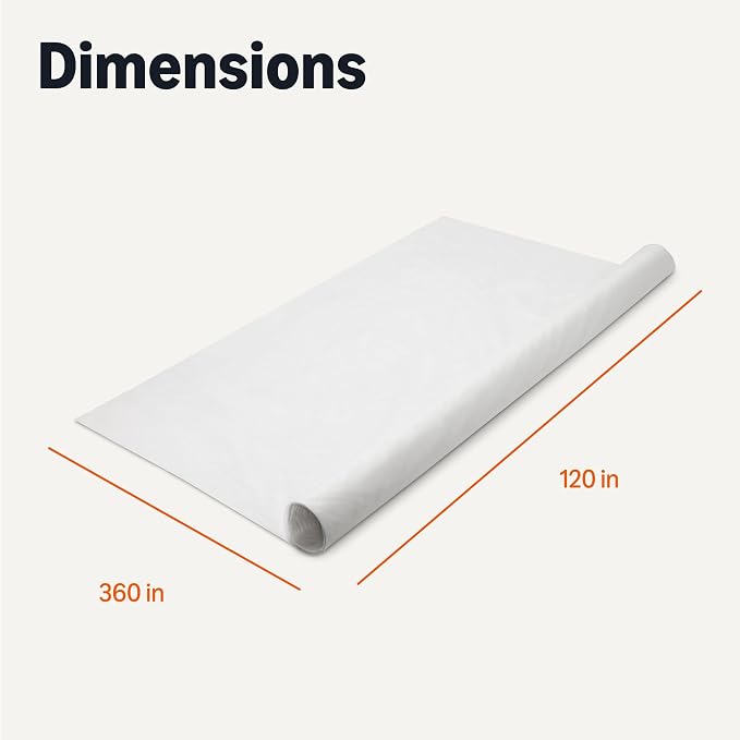 Amazon Basics Plant Covers for Frost Protection, 10 x 30 ft, White, 3-Pack