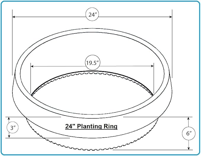 3-Pack 24-inch Tree Planting Rings – Deep Root Watering Basin & Edging.