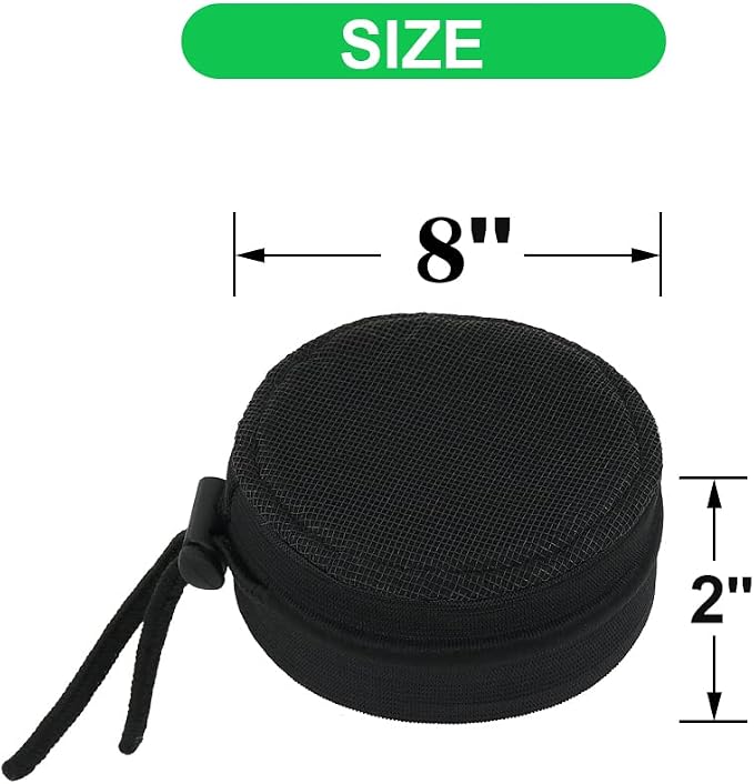 2 Pack 8" Grow Tent Vent Cover Dust Filter Cover for Plant Grow Tent Accessories with Elastic Band and Fixed Buckle Fan Exhaust Screen
