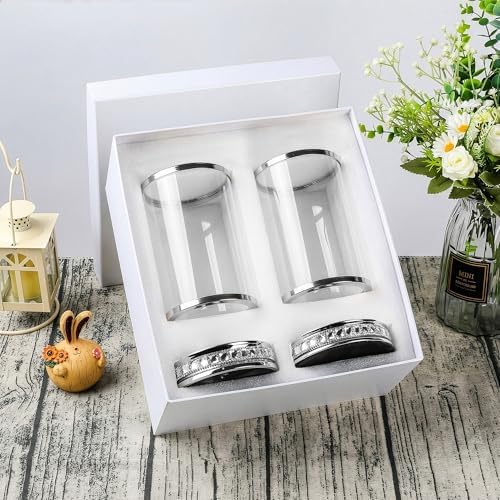2pcs Hurricane Candle Holder, Pillar Candle Holders with Clear Glass Sleeve - Image 6