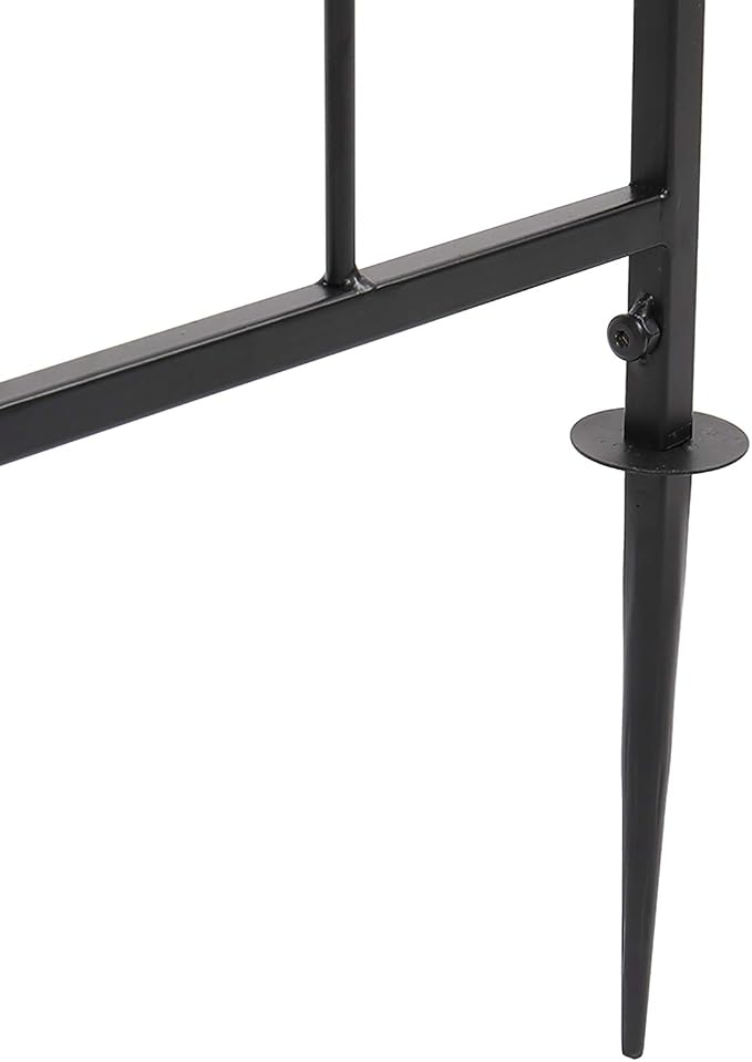 VINGLI Garden Arbor, Arch for Wedding Ceremony Party, Christmas Garden Decor Steel Garden Trellis for Plant Climbing, Pergola for Garden, Backyard, Lawn (Bridge Top)