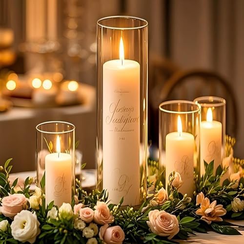 TBWIND 12pcs 12 Inch Clear Glass Cylinder Vases for Centerpieces - Image 7