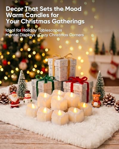 Homemory 24-Pack Remote Flameless LED Battery Tea Light Candles, 400+Hrs - Image 7