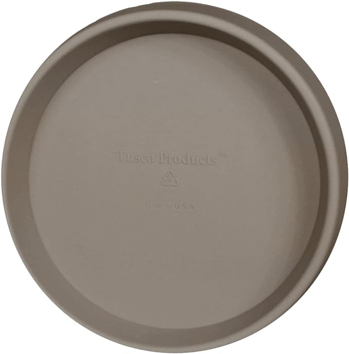 Tusco Products Round Saucer Planter Tray, 11-inch, Safari