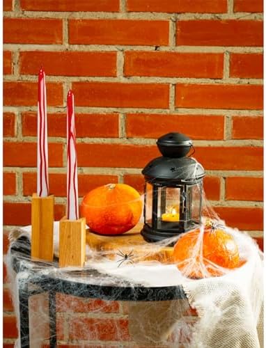 CANDWAX 12 inch Taper Candles Set of 12 - Unscented, Blood White, No Drip Taper Candles - Ideal for Halloween or Themed Events - Image 7