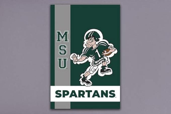 Magnolia Lane Collegiate Garden Flag (Michigan State Retro)